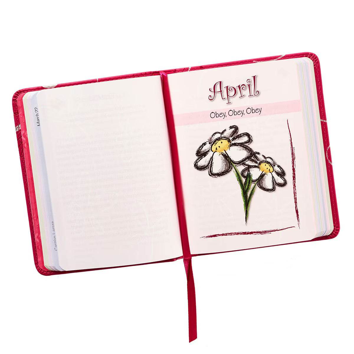 One-Minute Devotions for Girls Pink Faux Leather Devotional