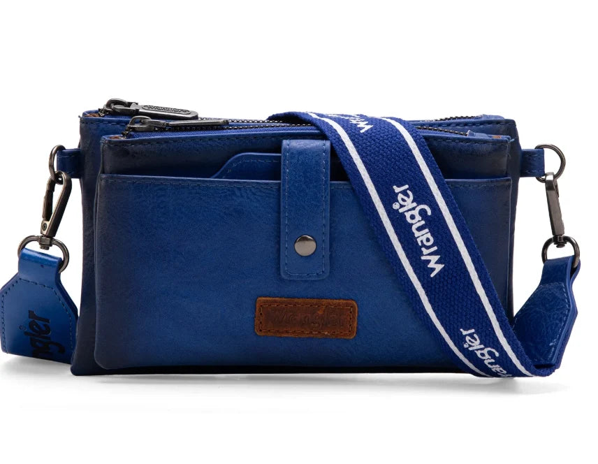 Wrangler Dual Zipper Crossbody Bag