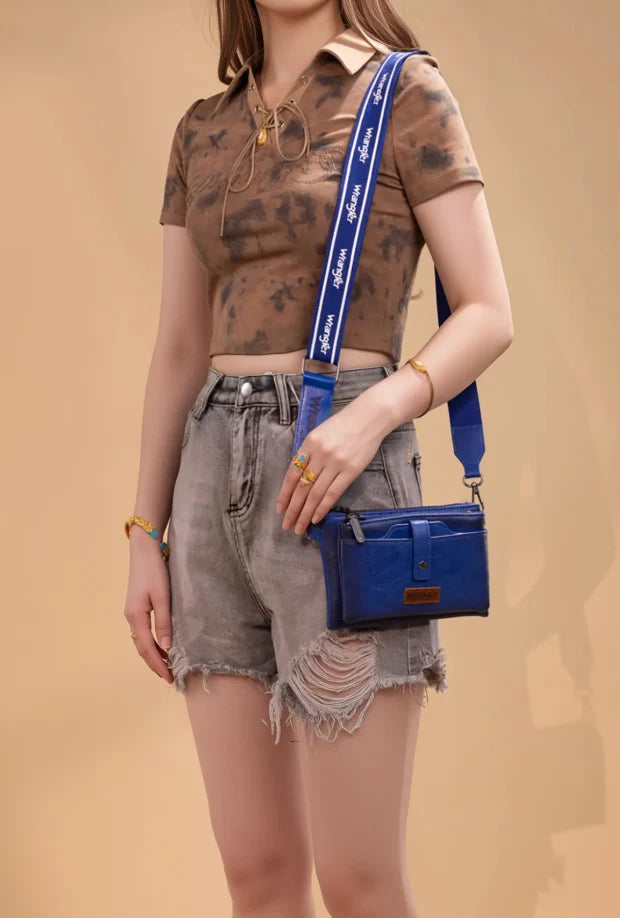 Wrangler Dual Zipper Crossbody Bag
