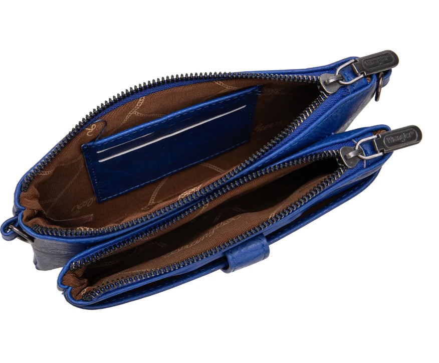 Wrangler Dual Zipper Crossbody Bag