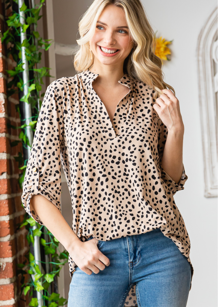 Spotted Around Town Blouse
