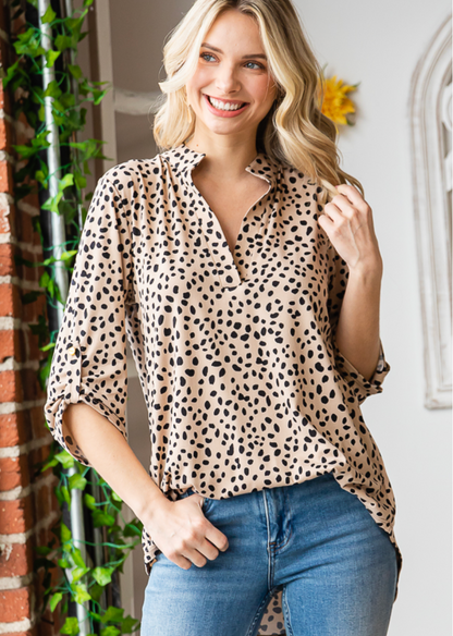 Spotted Around Town Blouse