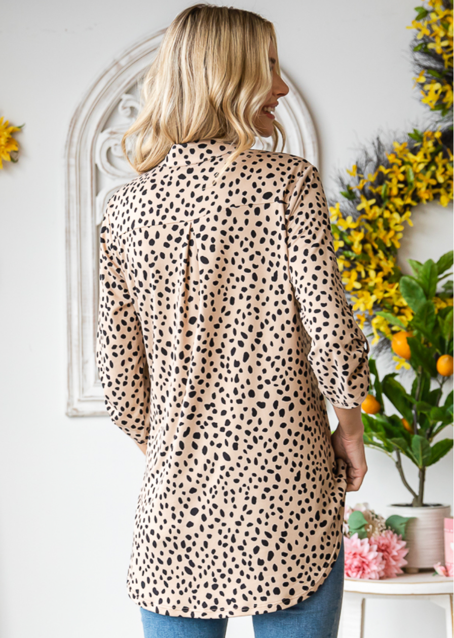 Spotted Around Town Blouse