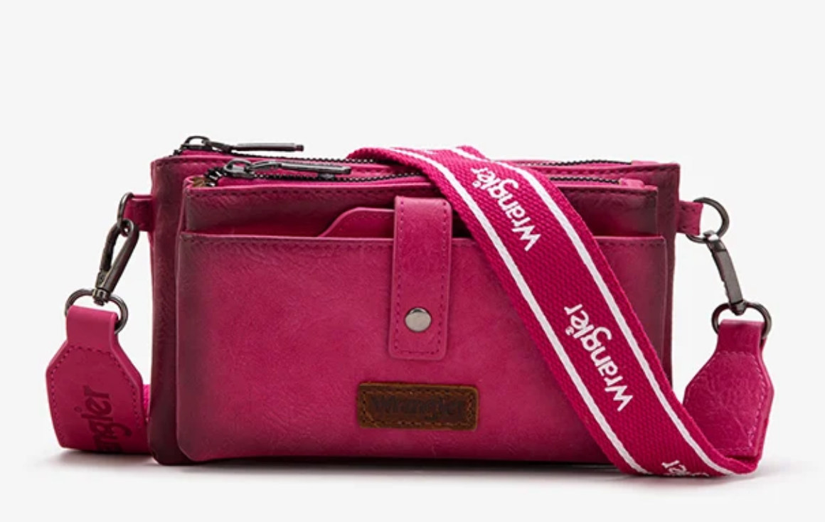 Wrangler Dual Zipper Crossbody Bag