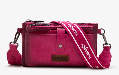 Wrangler Dual Zipper Crossbody Bag