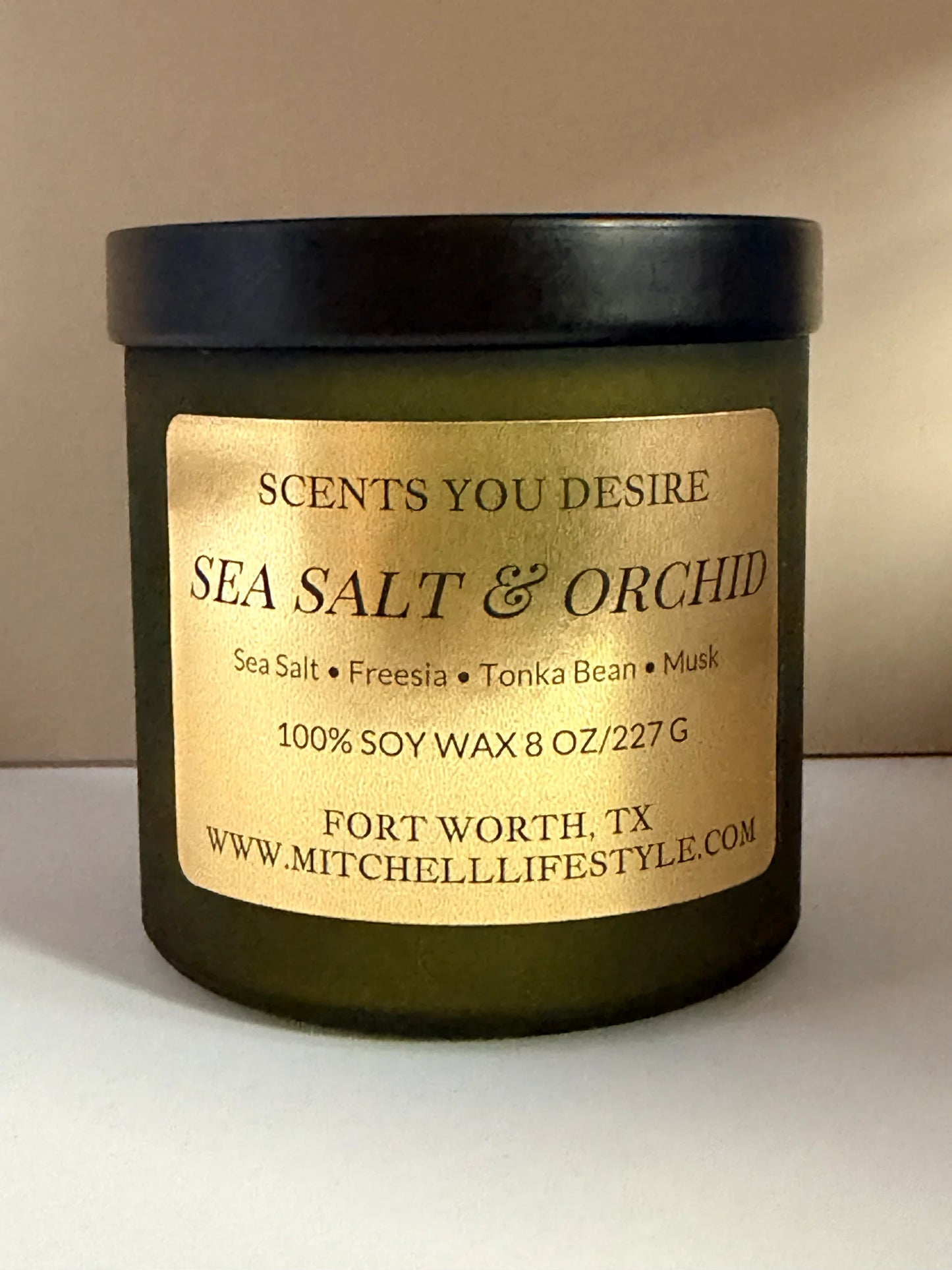 Sea Salt and Orchid Luxury Soy Candle| 8 oz