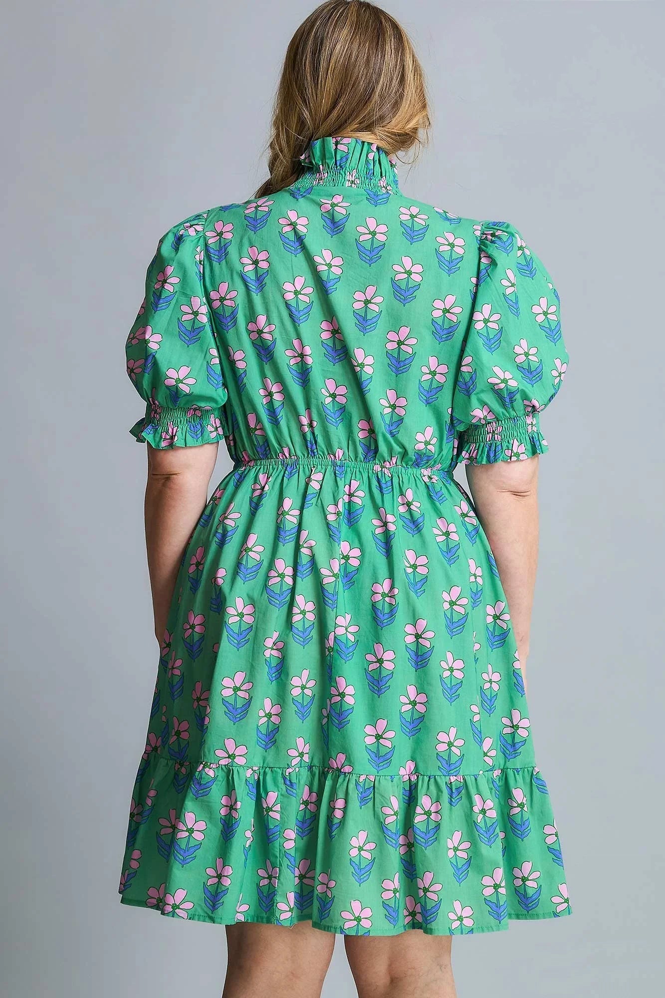 Ruffled Floral Babydoll Dress