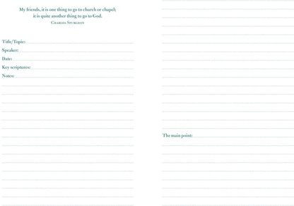 Sermon Notes Journal [Olive Tree]
