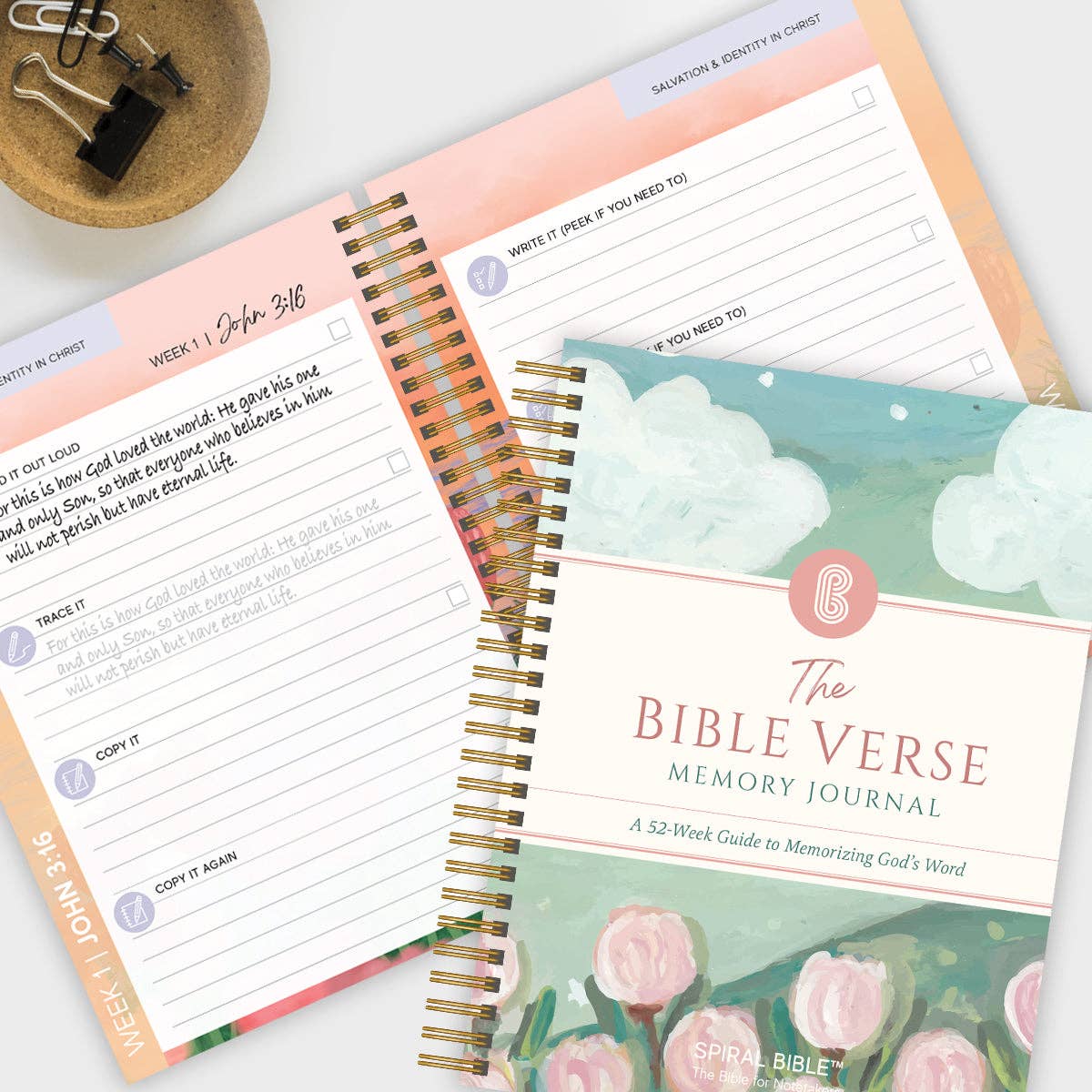 The Bible Verse Memory Journal: A 52-Week Guide to Memorizing God's Word