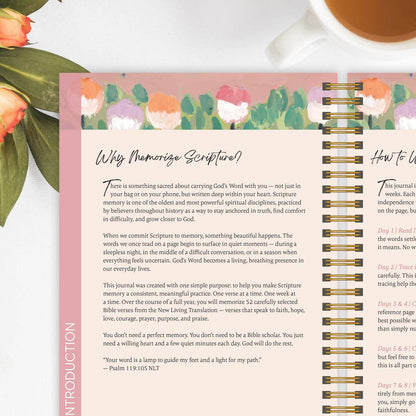 The Bible Verse Memory Journal: A 52-Week Guide to Memorizing God's Word