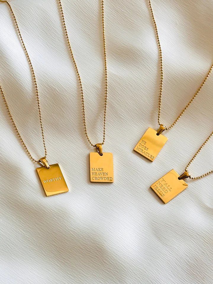 "Y'all Need Jesus" Empowerment Necklace