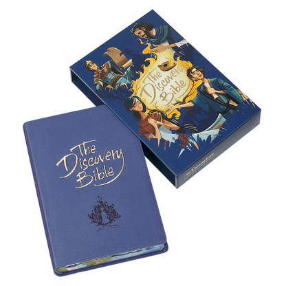 The Discovery Bible Faux Leather Navy
