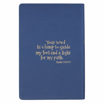 The Discovery Bible Faux Leather Navy