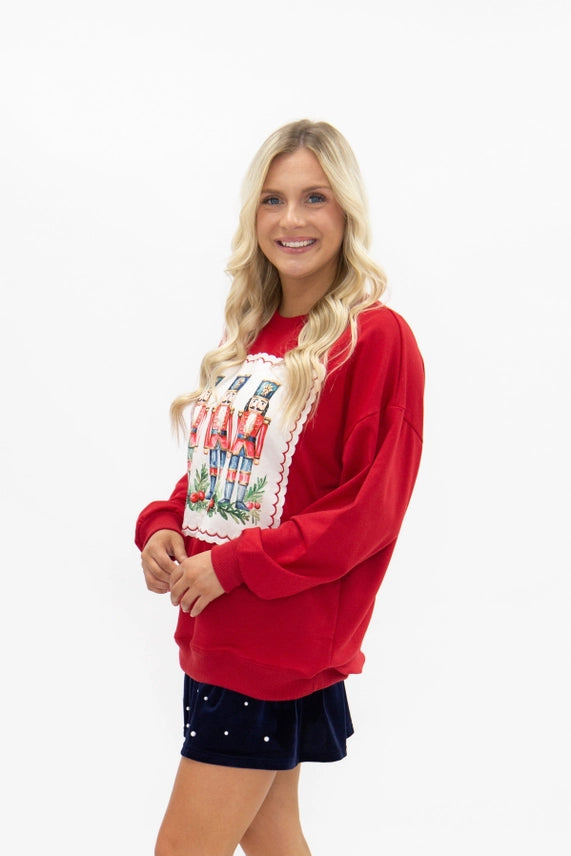 Nutcracker Stamp Sweatshirt